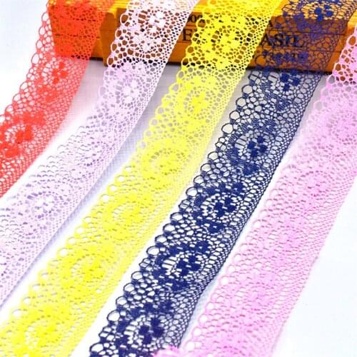 10 Yard/Lot Lace Fabric Ribbon Tape 4CM Natural Lace Ribbon Trim Decoration Edge Rustic Vintage Wedding Centerpieces Wholesale