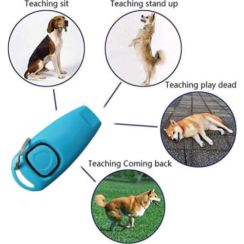 2 In 1 Cute Shape Dog Whistle Clicker Pet Dog Trainer Aid Guide With Key Ring Dog Training Whistle Dog Products Pet Supplies