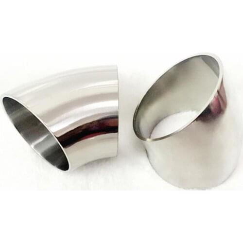 25mm 1" Pipe OD SUS 304 Stainless Steel Sanitary Butt Welding 45 Degree Elbow Fitting Home Brew Beer