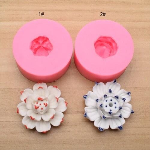 3D Bodhi Flower Handmade Soap Silicone Mold DIY Candle Mold Fondant Cake Decor Chocolate Mold Silicone Resin DIY Mold