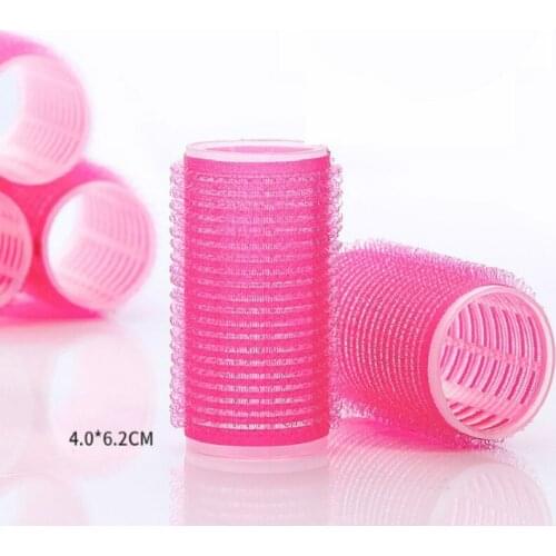 6Pcs Big Self Grip Hair Rollers Cling Any Size DIY Hair Curlers Convenient hair curler Hot Hair Styling Tools Color Random