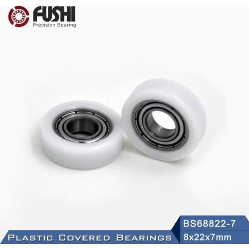 688 ZZ Ball Bearing Covered With POM Plastic 8*22*7 mm ( 2 PCS ) Plastic Pulley Bearings 688 Z 2Z