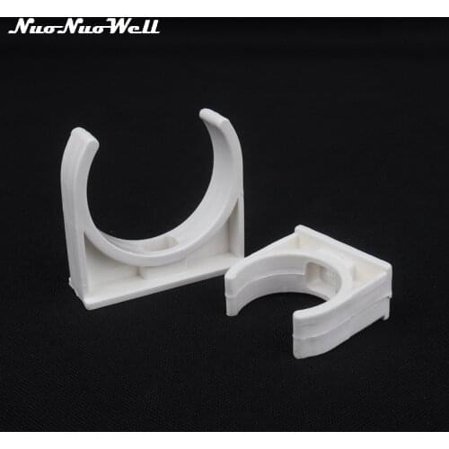8pcs NuoNuoWell 20mm 25mm 32mm 40mm PVC Pipe clamp for Garden Irrigation System Fittings Hose Bracket Fixed Tube Accessories
