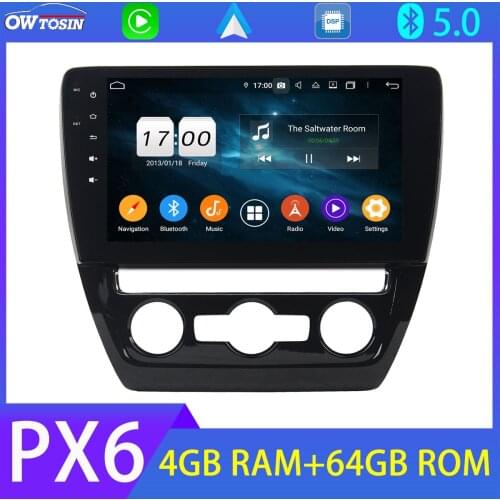 10.1'' Android 10.0 PX6 4G+64G Car Multimedia Player For Volkswagen VW Sagitar Jetta Bora GPS BT 5.0 Tethering 4G SIM LTE Radio