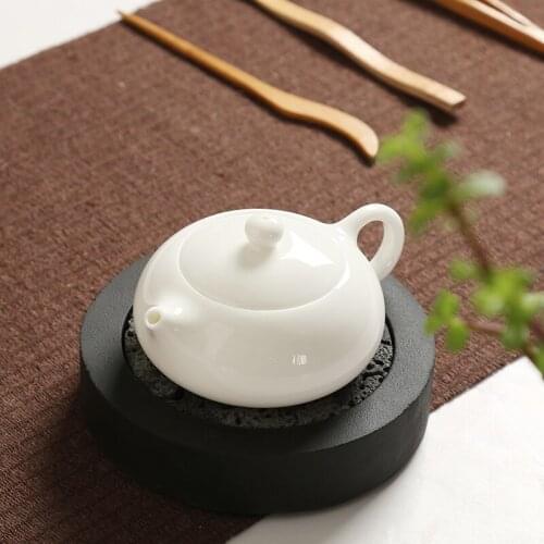 White porcelain teapot Dehua jade porcelain teapot pottery single pot Kung Fu teapot with filter porcelain pot