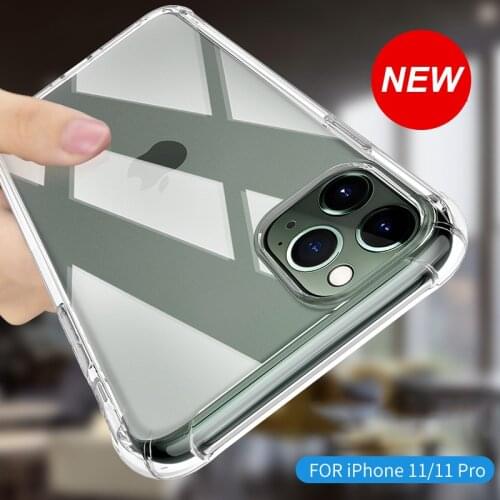 Super Drop-Proof Clear Soft Silicone Case Cover for iphone 11 Pro MAX X XS XR 10 7 8 Plus 6 6s Gasbag Airbag Design TPU Bag
