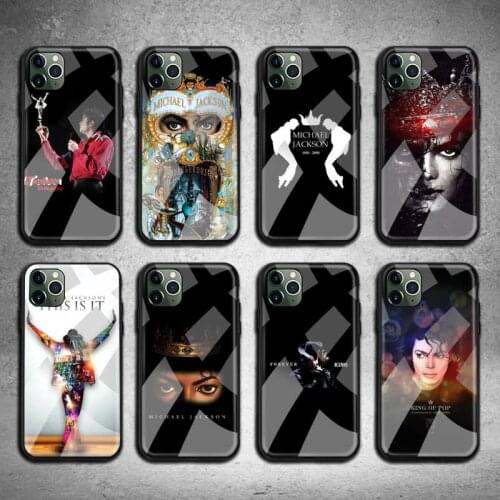 Superstar michael Jackson Phone Case Tempered Glass For iPhone 12 pro max mini 11 Pro XR XS MAX 8 X 7 6S 6 Plus SE 2020 case