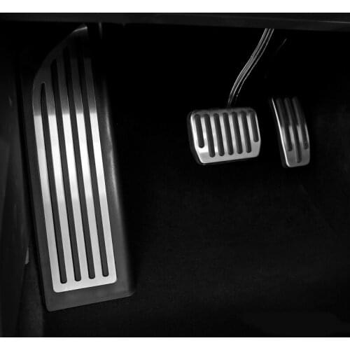 For Tesla Model 3 2018-2020 LHD Steel Footrest Dead Gas Brake Pedal Pad Covers