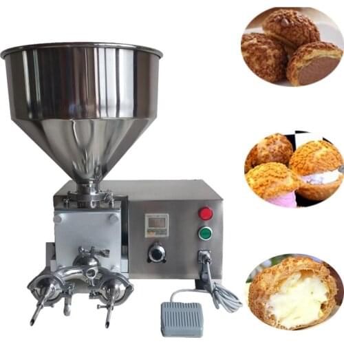 Injection Function Manual Puff Cream Cheese Cake Cup Filling Machine