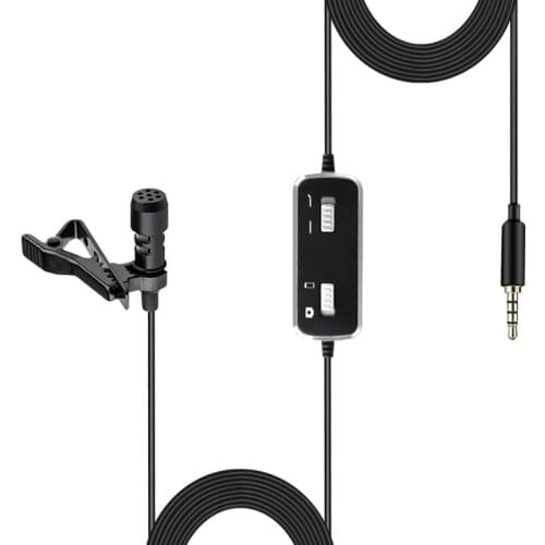 Mobile Phone SLR Camera Universal Lavalier Microphone For Vlog Recording Professional Press Conference Live Interview