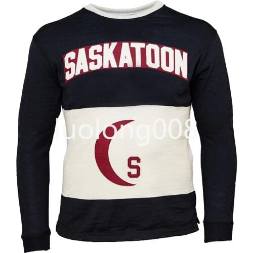Custom 2020 men Saskatoon Sheiks Hockey Sweater Hockey Jersey Customize any number and name Hockey shirt