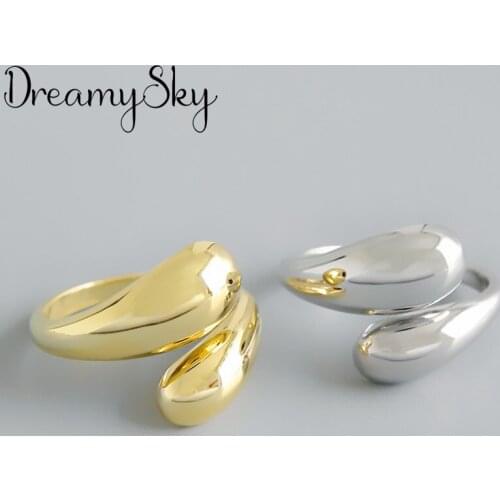New Irregular Big Rings for Women Lady Punk Vintage Open Antique Rings Statement Jewelry