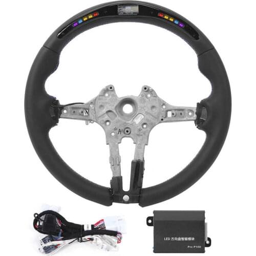 For M Performance Nappa Leather LED Race Digital Display Steering Wheel for BMW M3 F80 M4 M2 F20 F22 F30 F32 M Sport 2013-2020