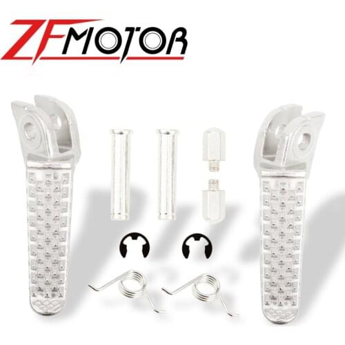 Front Footrest Pedals Foot Pegs For Honda CBR1000RR CBR1000 RR CB1000R CBR600RR 04-18 03 Silver Motorcycle