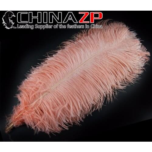 CHINAZP Factory Size 50-55cm(20"-22") 50pcs/lot Top Quality Unique Dyed Champagne Ostrich Drab Feathers