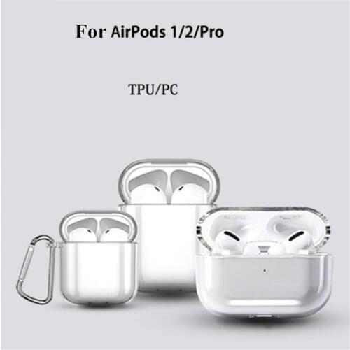 Clear Case For Airpods 1 2 3 Cases PC Simple Tpu Silicone Case For AirPods 1 2 3 Pro Earphone Cover For Apple Air Pods Case