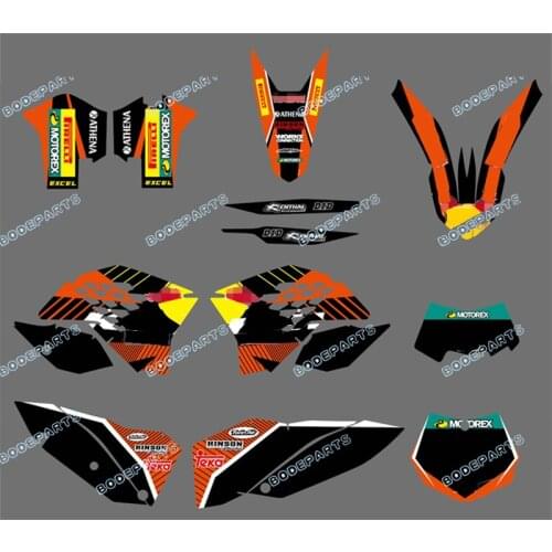 R B Logo (Bull ) Motorcycle EXC Grahics Kit For KTM SX XC XC-W EXC 2008 2009 2010 2011
