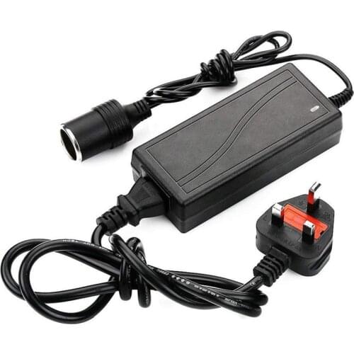 UK plug Power Supply Cigarette Lighter Socket AC to DC Adapter 110V-240V to 12V 5A Car Power Charger Converter