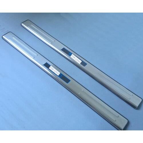 CHROME LED Blue LIGHT Illuminated DOOR SILL threshold of Scuff PLATE for Fiat 500 2010-2016