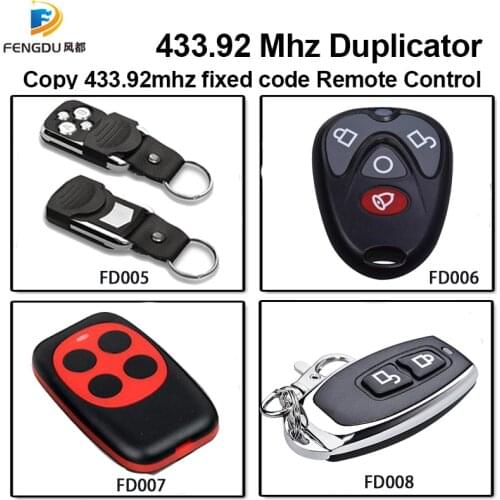 Universal 4 Button Clone Cloning Copy 433mhz Electric Garage Door Remote Control Duplicator Key Remote