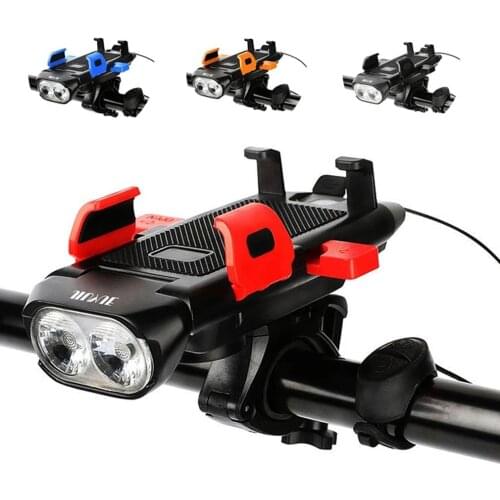 USB Rechargeable Bicycle Light LED Mountain Cycle Front Bike Light And 4 Color taillight Waterproof Flashlight Bicycle Lamp Set