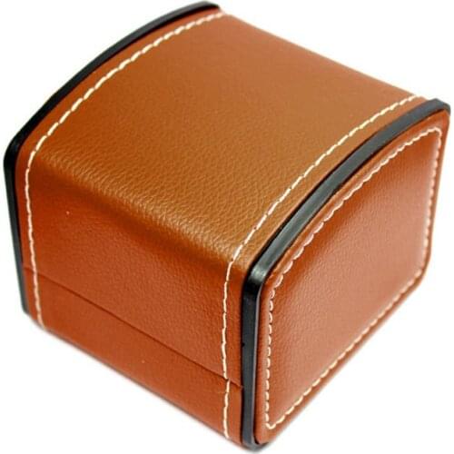 High quality PU leather gift box Christmas birthday party holiday gifts favor wrapping packing boxes black red brown festive