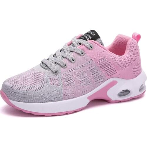 Tenis Mujer 2019 New Women Tennis Shoes Air Cushion Lace Up Outdoor Jogging Sport Shoes Campus Student Flat Shoes Sneakers