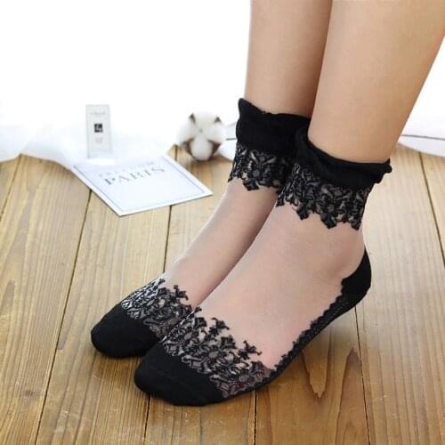 5 pairs/lot New style Quality female socks transparent socks thin cotton bottom Ultra-thin breathable women boat socks