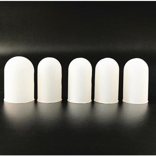 5pcs Silicone Fingers Protect Cap Fingertip Protector Insulation Finger Guard Anti-slip Set Finger Cover Barbecue Kitchen Gloves