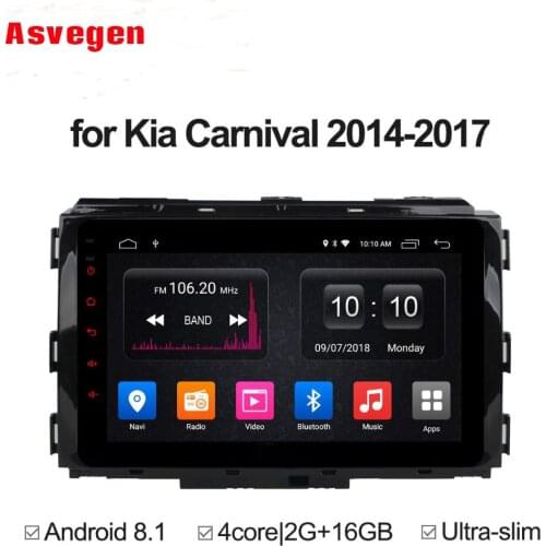 Car DVD Player For KIA Carnival 2014-2018 GPS Radio Stereo 8 inch Android 8.1 Quad core 2G 32G