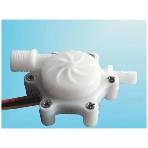 Free Shipping 10PCS/Lot DC3-18V Straight Water Flow Meter Sensor Pulse output Model 1PC-HS2T-P