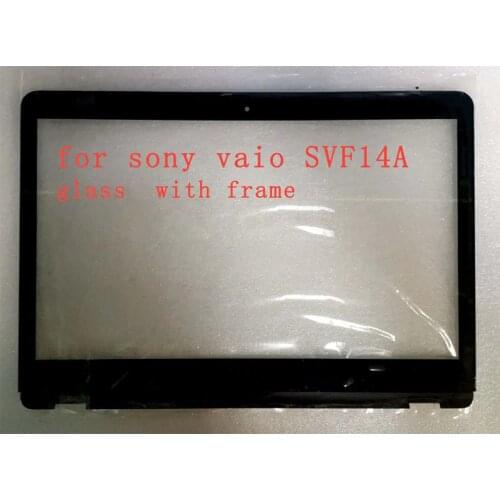 Free Shipping for sony vaio SVF14A SVF14AC1QL SVF14A15CXB SVF14A16CXB 14" laptop touch screen glass Digitizer with frame