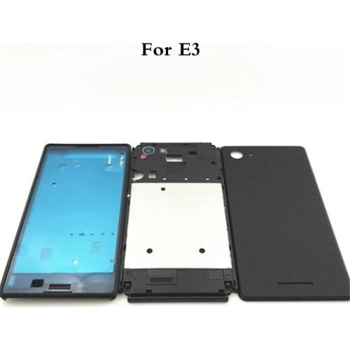Full Housing For Sony Xperia E3 D2203 D2206 D2202 Battery Cover Back Rear Door Case + LCD Middle Chasis Frame