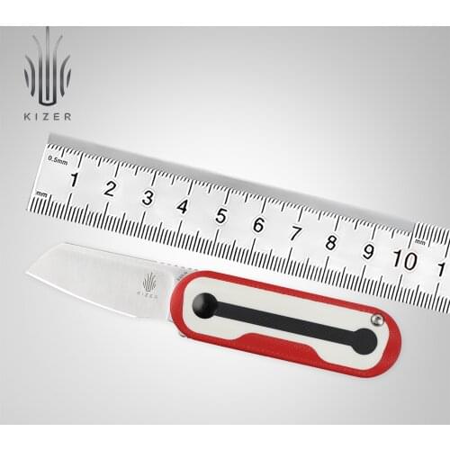 Kizer EDC Knife Ki2583A1/A2 Mini Bay G10 Handle Flipper 2021 New Survival Hunting Camping Knives S35VN Blade Tactical knife