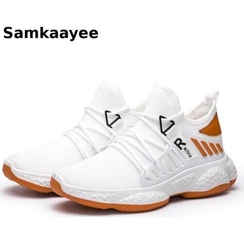 Size 39-44 Mens Vulcanize Shoes Spring Autumn Male Sneakers Mesh Striped Lace-Up Zapatos Tennis Breathable Walking Footwear y23