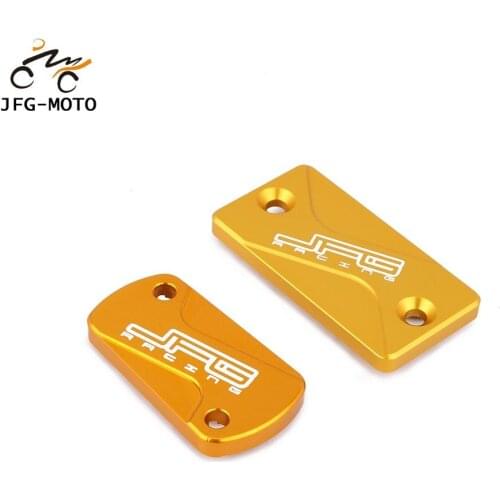 Motorcycle CNC Front And Rear Brake Reservoir Covers For Suzuki RM125 RM250 04-08 RMZ250 04-19 RMZ450 05-19 RMX450Z 10-17