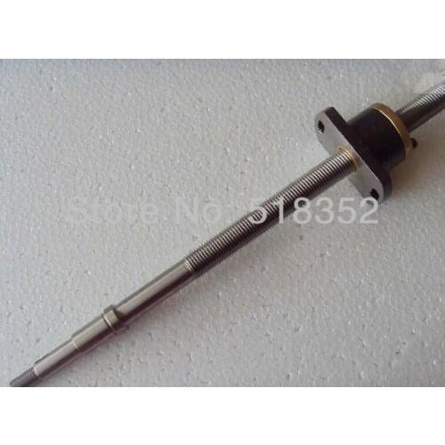 L375mm Screw Rod with Feed Screw Nut M18x 2mm Tooth Pitch Used for Yucheng and Other Wire EDM Machines, EDM Spare Parts