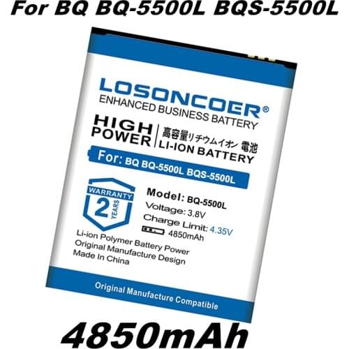 LOSONCOER 4850mAh BQS-5500L BQ-5500L Good Quality Battery For BQ BQ-5500L BQS-5500L ADVANCE Mobile Phone Batteries