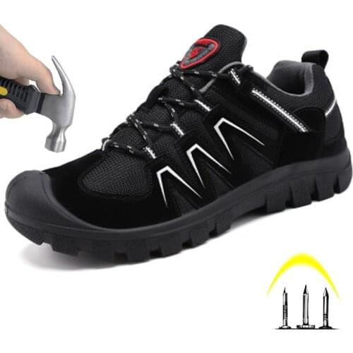 Mens Climbing Sports Shoes Anti-skid Hiking Shoes Outdoor Safety Shoes Desert Boots Combat Boots Indestructible Mens Boots