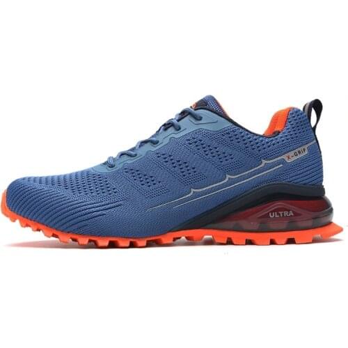 Men Trail Running Shoes Walking Sneakers Outdoor Cushioning Sole Sport Trainers Breathable Athletic Footwear Big Size 41-50