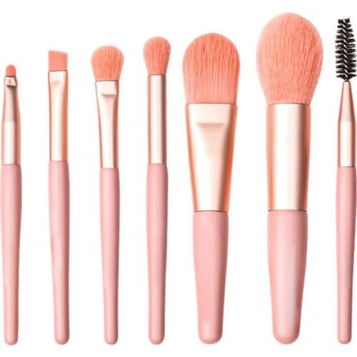 7Pcs/Set Women Foundation Eye shadow Powder Blusher Soft Brushes Makeup Kit