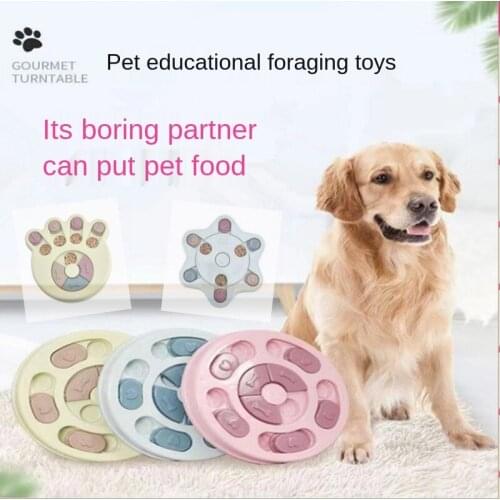 2021 New Interactive Slow Food Plate Pet Dog Bowl Slow Feeder Anti Cat Eating Dish Anti-Gulping Food Plate Dog Accessories