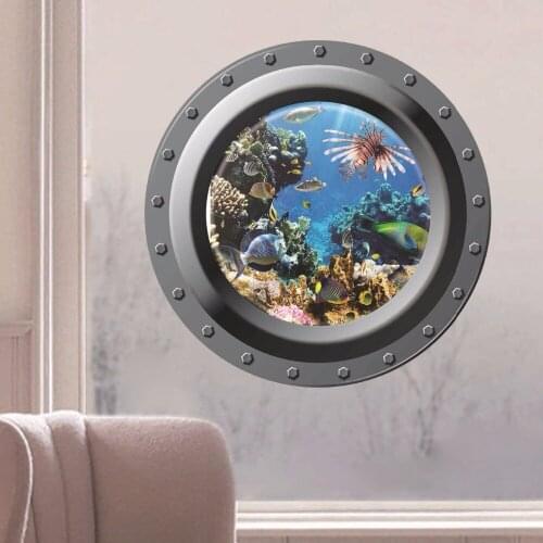 Wallpapers Youman Underwater Fish Bubble Sticker Cartoon Wall Decals Kitchen Bathroom Living Room Bedroom Home Decor PVC 3d