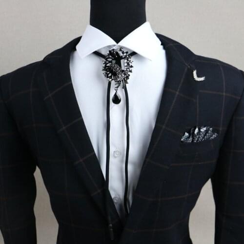 New Free Shiping fashion Mens male Japan Korea Metrosexual shirt sweater chain necklace accessories pendant Poirot Rope stylisT