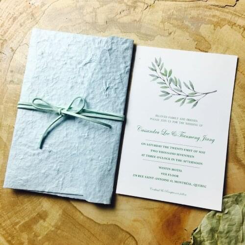 Rustic Wedding Invitations Cards, Customized Invitaion Cards -- Set of 30 pcs