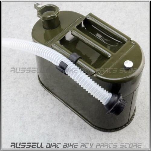 10L 5L Jerrycan Oil Container Backup Oil Can Mount Motorcycle Spare Portable Fuel Tank Jerry Cans Metal Car Petrol Tanks