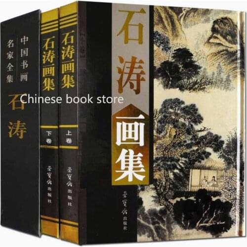 Shi Tao Paintings Works book Chinese traditional brush ink paintings drawing art books for collection ,set of 2