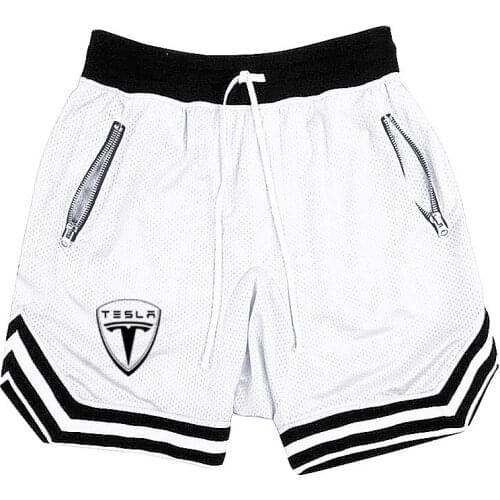 2021 Summer Mens Tesla New Printed Comfortable Casual Shorts All-Match Fashion Hip Hop Sports Shorts High Street Clothing