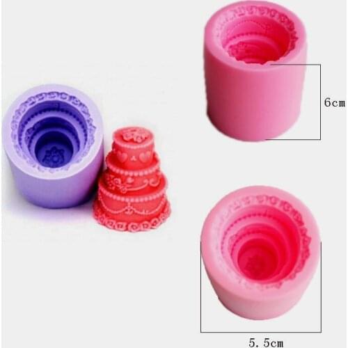Silicone Soap Mold Cake Decoration Fondant Cake 3D Mold Baking Decorating Tool Mould