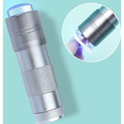 Silicone Handheld Lamp Embossed Sticker Sequin Sticker Dedicated Manicure Handheld Lamp Dryer Portable Mini Phototherapy Lamp